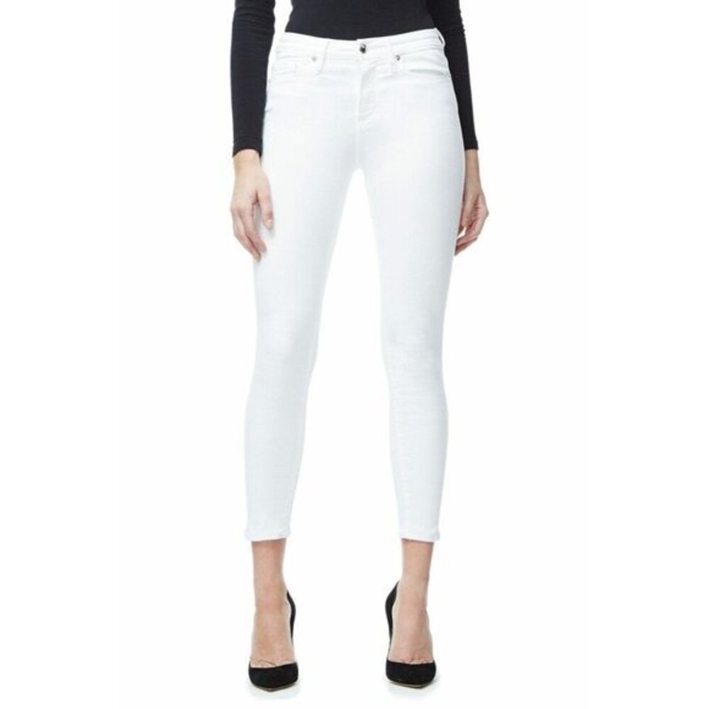 Good American White Jeans Good Legs Crop High Rise Stretch Denim  SZ 24 New